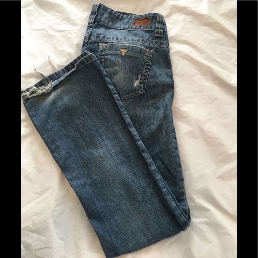 Guess Women's Boot Cut Jeans in Medium Blue Denim